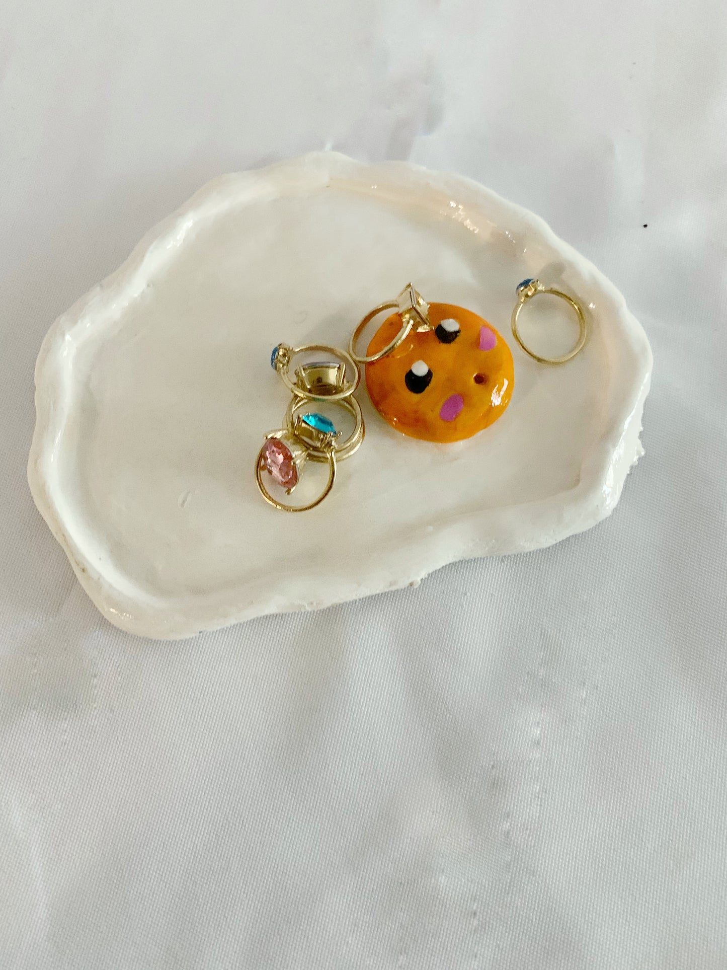 Egg Incense holder and Clay Trinket fish
