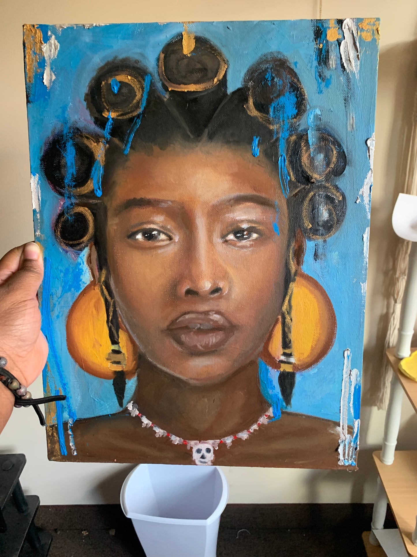Zola Original Oil Painting