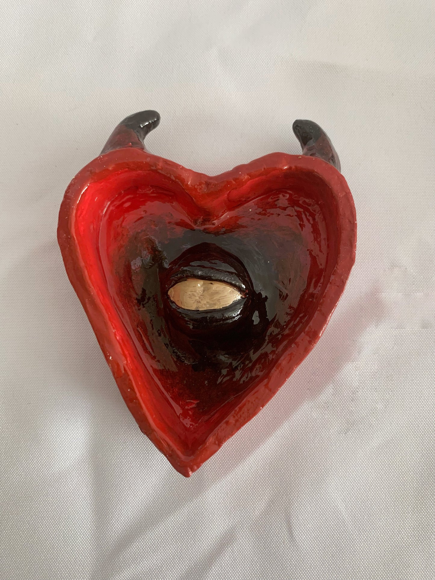 Devils Heart Clay Trinket Dish