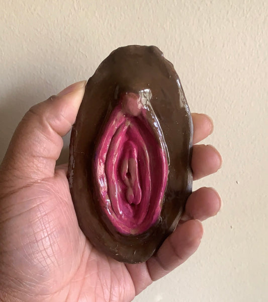 Black Vulva Incense Holder