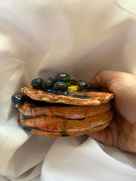 Blueberry Pancake Trinket Dish